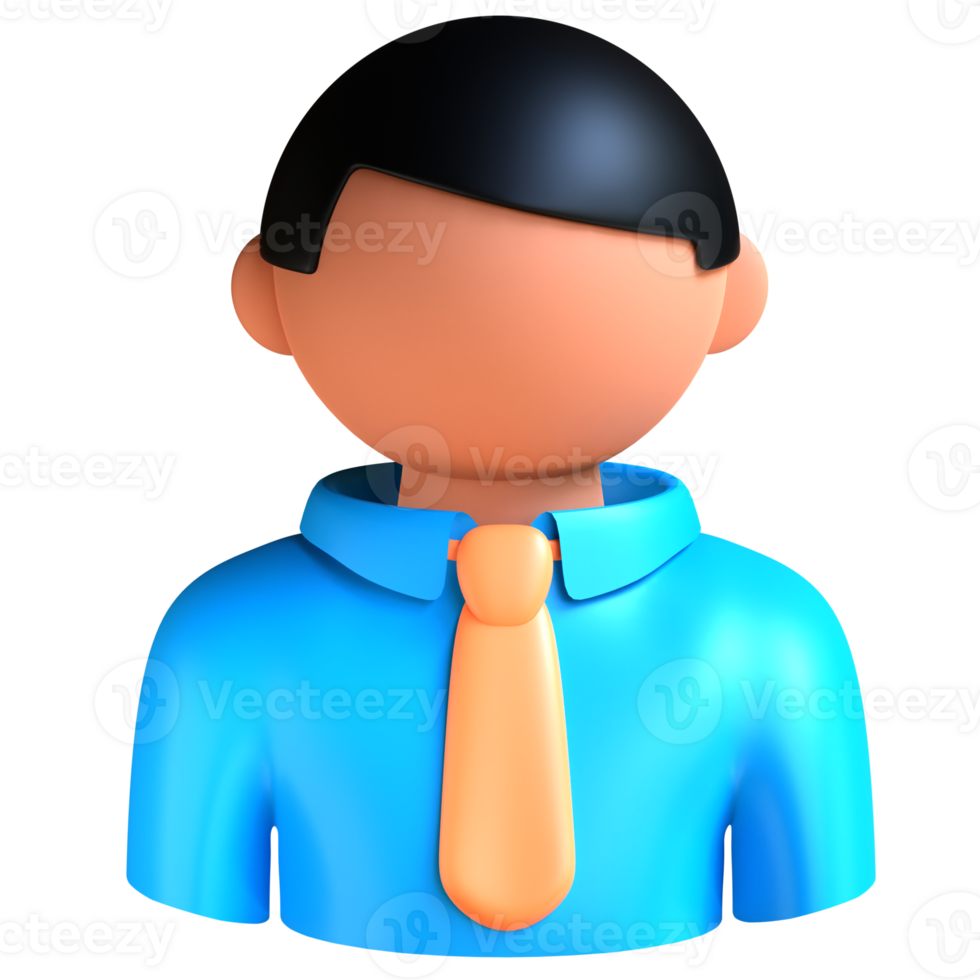 A man wearing a tie and a blue shirt png