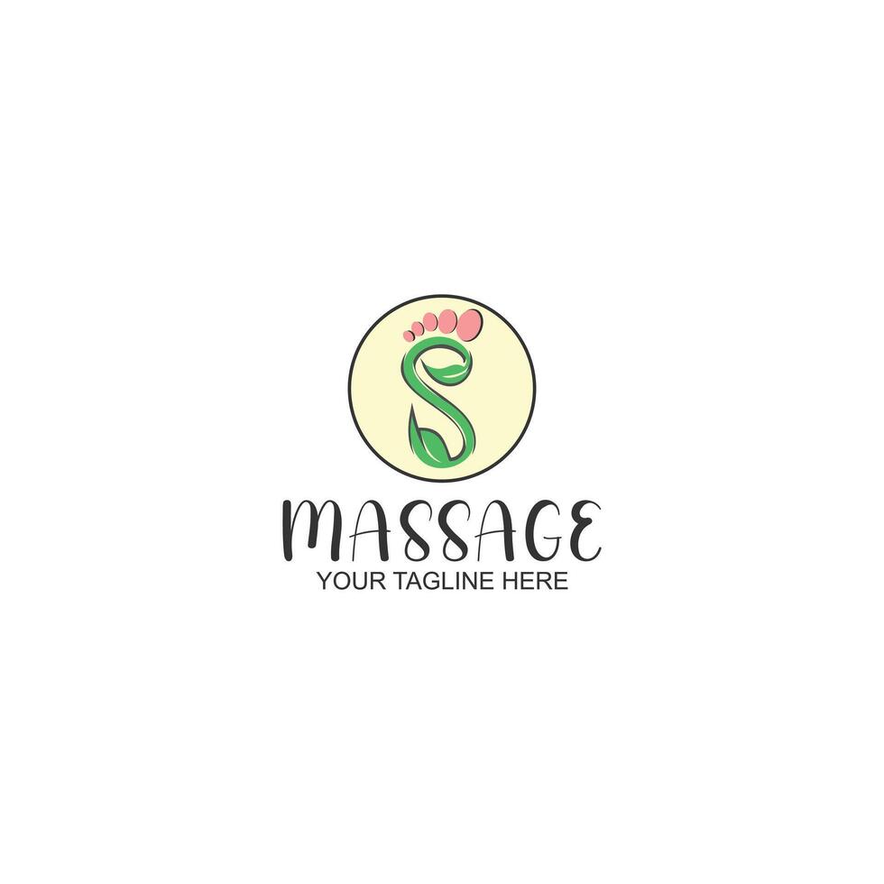 letter s logo design for massage or salon with creative illustration vector