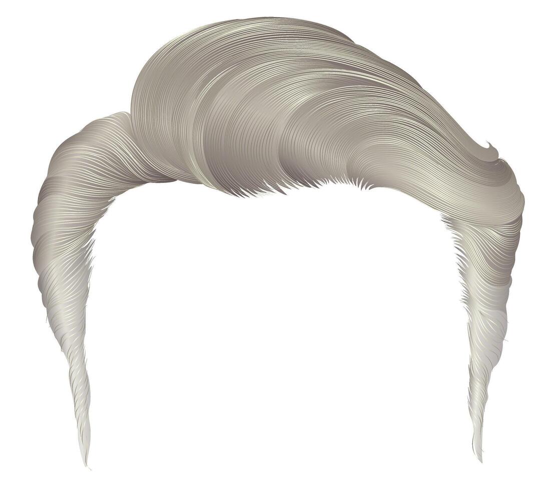 trendy man hairs blond color.beauty style vector