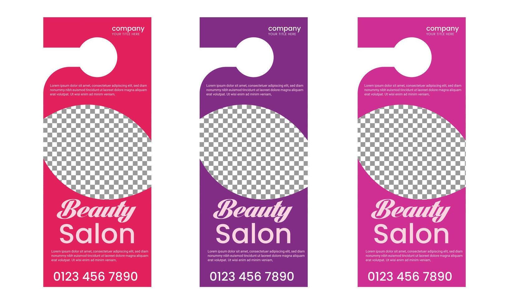Beauty Spa Massage Door Hanger vector