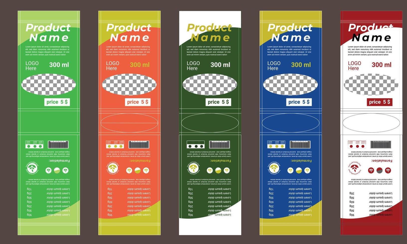 Creative Pouch Packaging Design vector