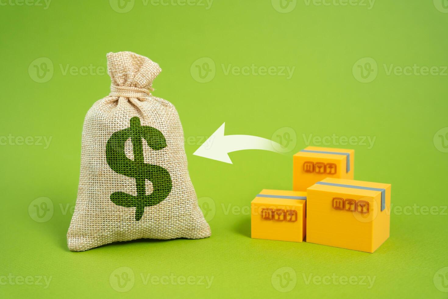Sale of products and goods, receipt of revenue. Commercial activity. Profitability, consumer purchasing power. photo