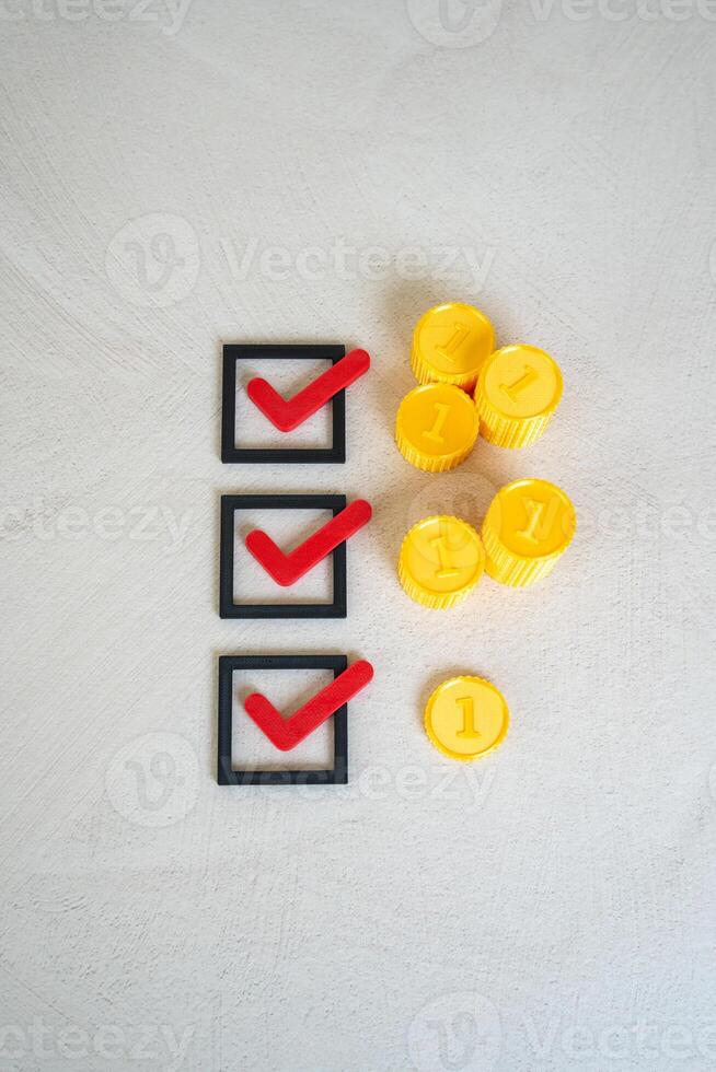 Distribution of funds by tasks. Efficient allocation of financial resources toward specific goals, tasks, or departments. Business planning, or prioritizing urgent needs. photo