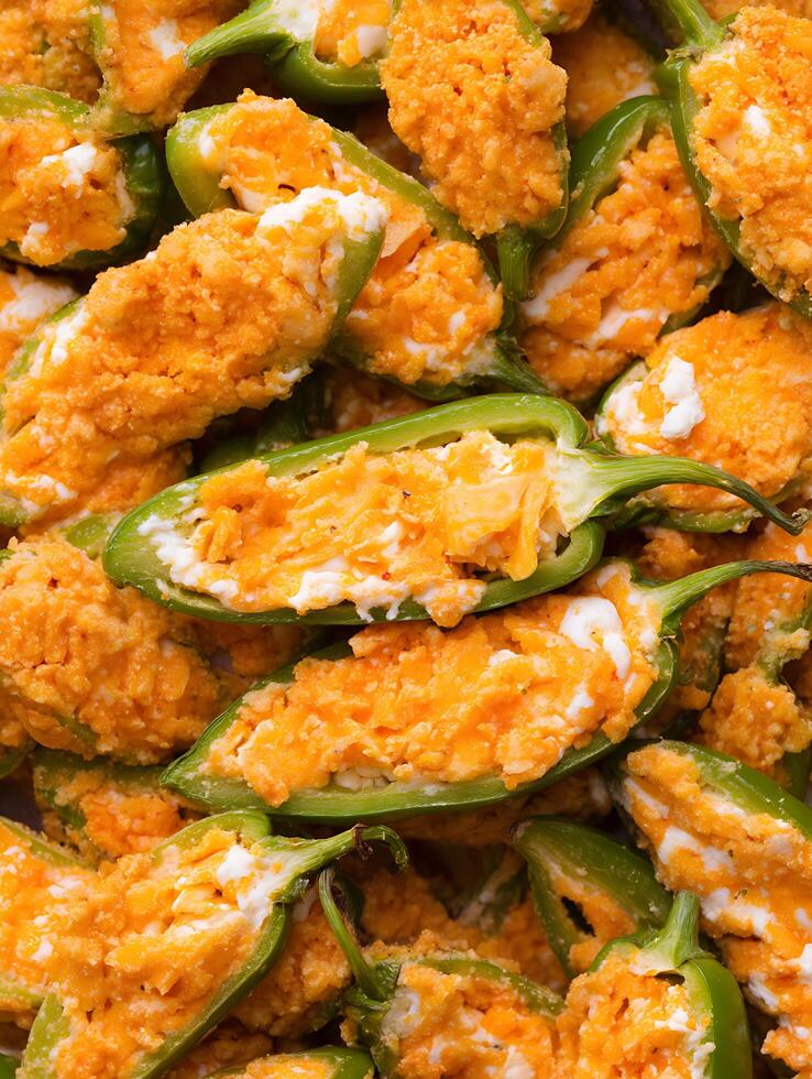 A close up of a plate of buffalo wings photo
