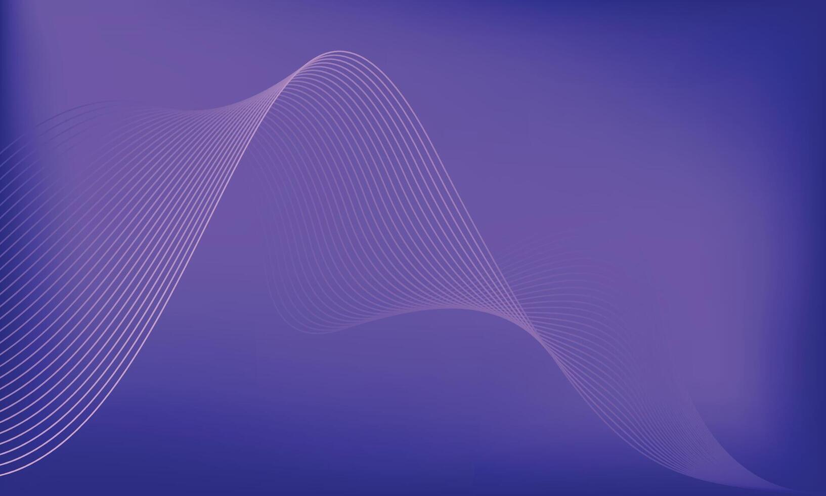 Gradient Wave Background. Abstract Purple and Blue Flow Lines Design vector