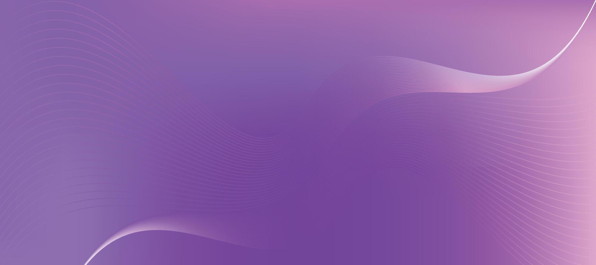 Purple Abstract Wave Background. Gradient Flow Design. Modern Elegant Backdrop vector