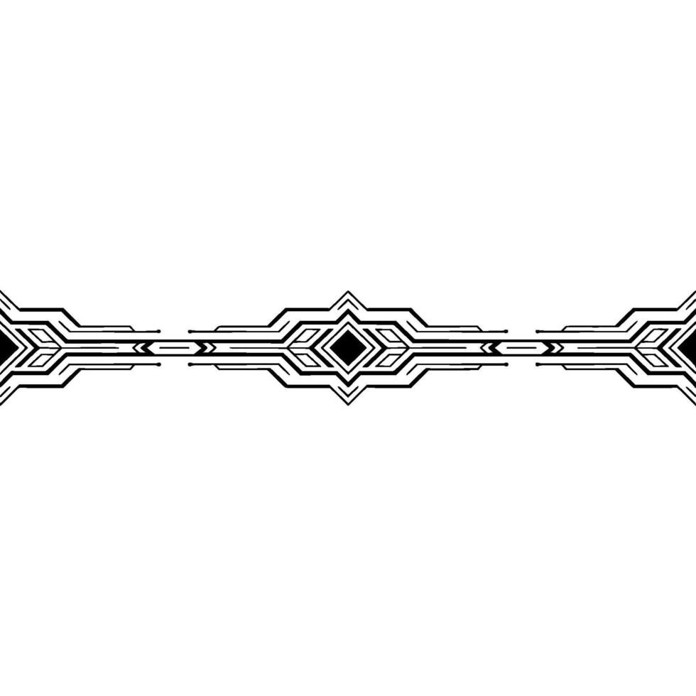 Art Deco Linear Border Geometric on White Background vector