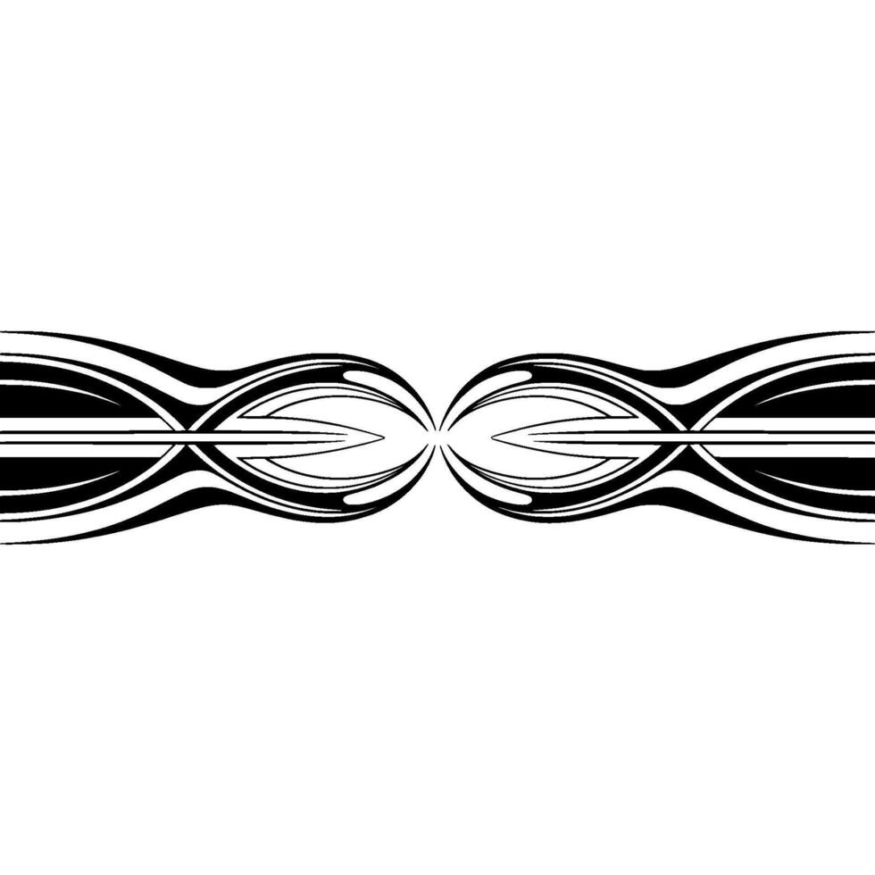 Abstract Black and White Symmetrical vector