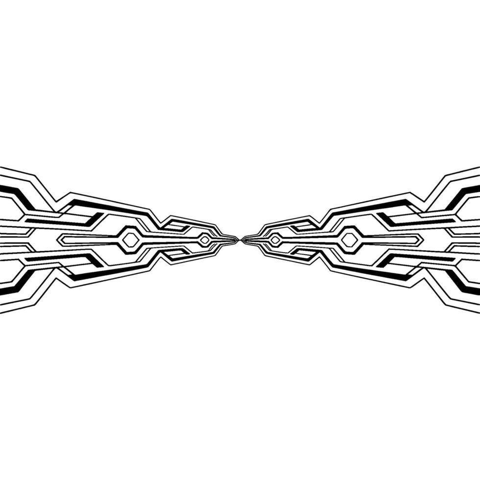Abstract Tech Circuitry Lines, Modern Minimalist Background vector