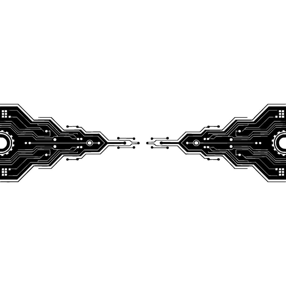 Abstract Circuit Board Tech Background, Connection, Illustration vector
