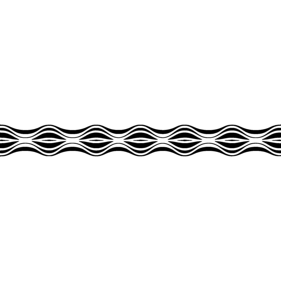 Minimalist Black and White Wavy Pattern on White Background vector