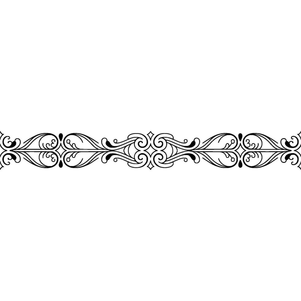 Elegant Border Swirls Flourishes on a Gradiant Background vector