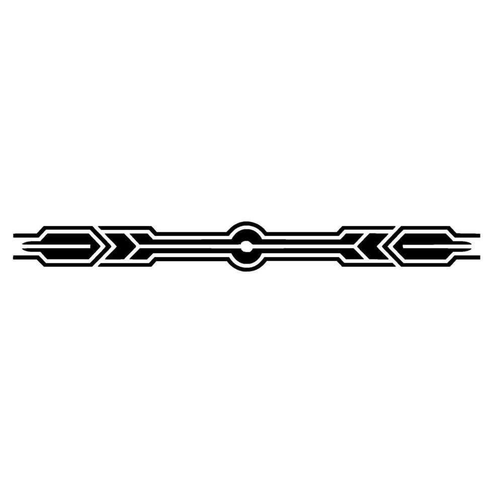 Geometric Deco Divider, Radiant Focal Point vector