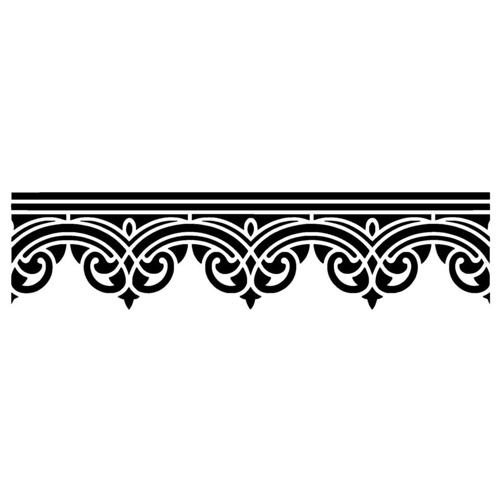 Intricate Black Ornamental Border, Elegant - Ornamentation vector