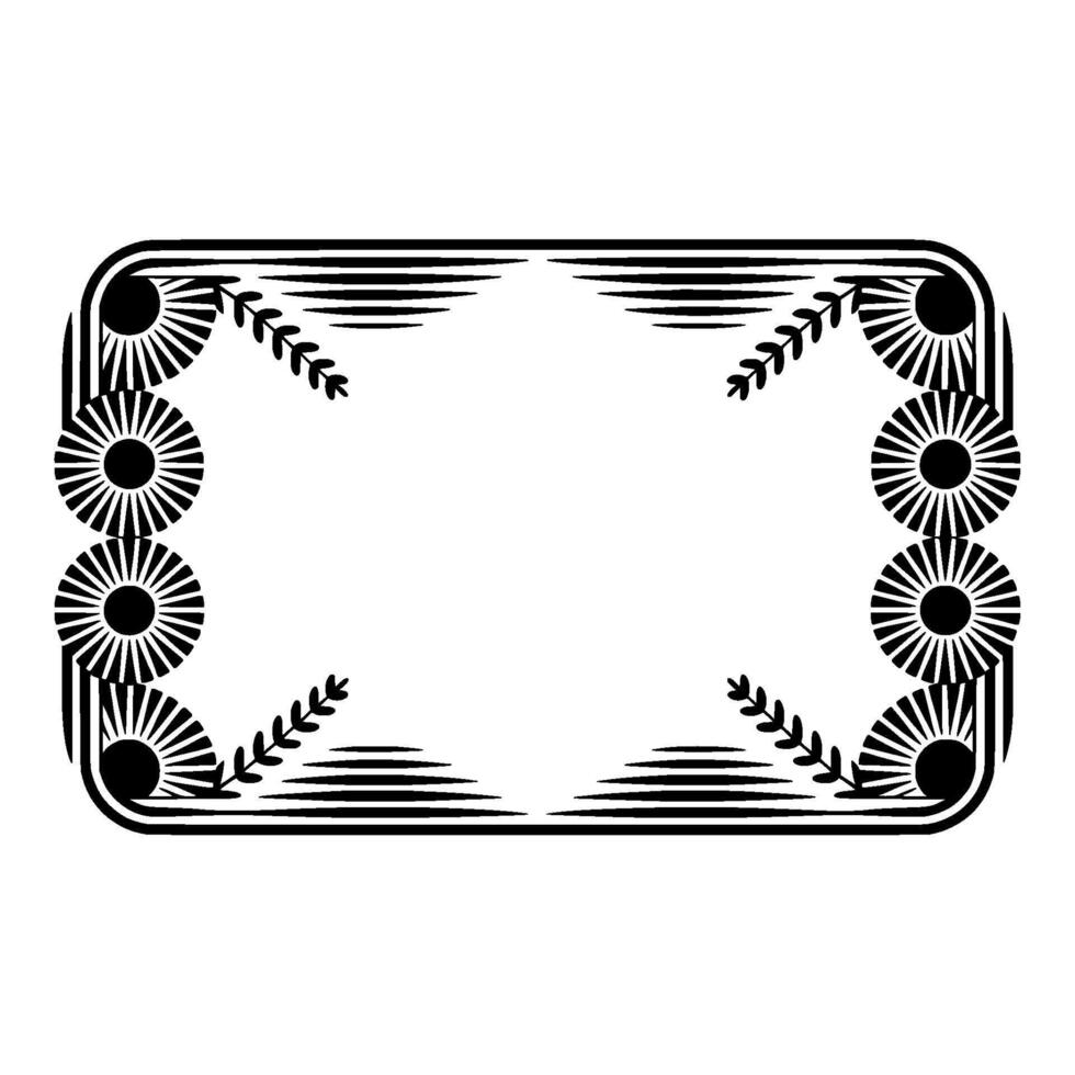 Art Deco Frame, Geometric Ornamentation, Vintage - Art deco - Art deco vector