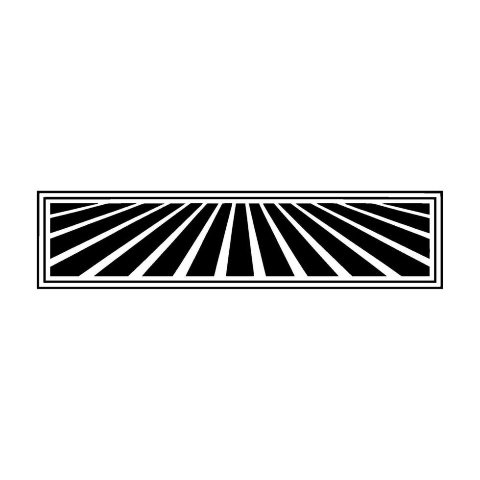 Geometric Horizon, Linear Perspective, Minimalist - Stripes vector