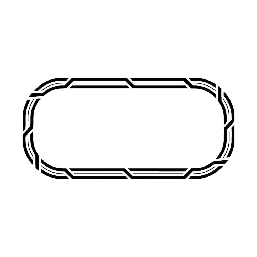 Geometric Outline, Minimalist Frame, Modern Element vector