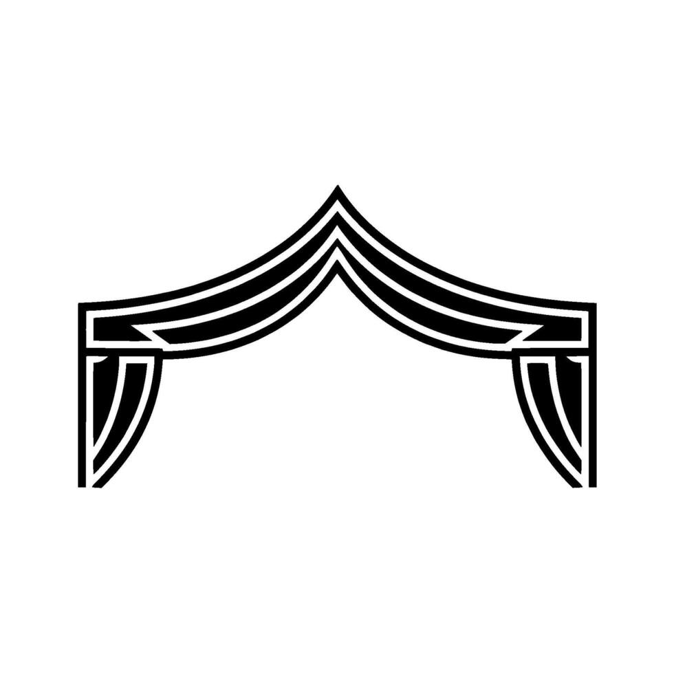 Geometric Canopy, Minimalist Archway vector