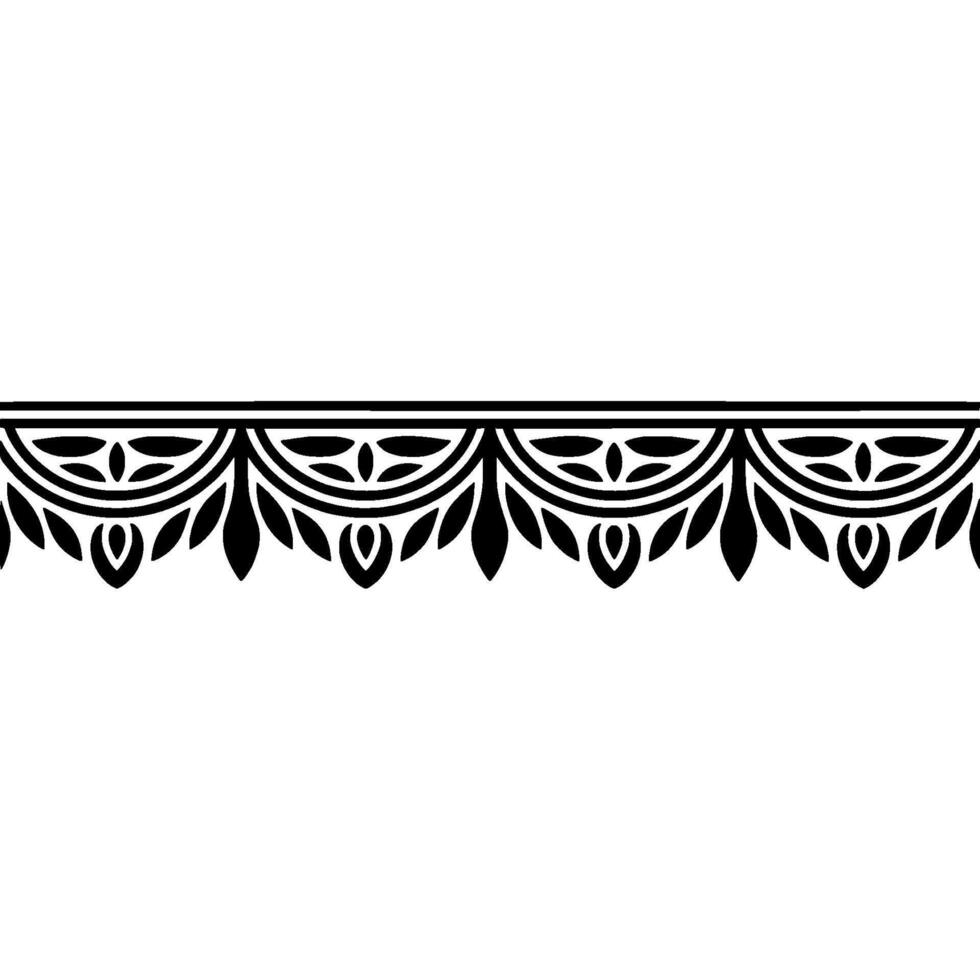 Elegant Deco Border, Art Deco Ornamentation, Vintage vector