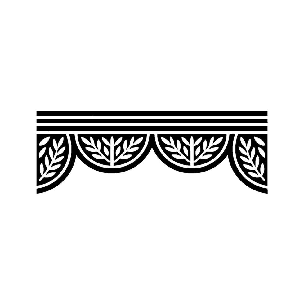 Stylized Laurel Branch Border, Vintage Element - Branches vector