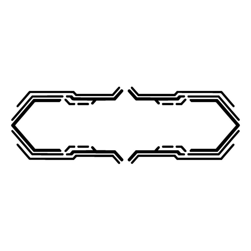 Geometric Hexagonal Frame, Modern Element - Hexagon vector