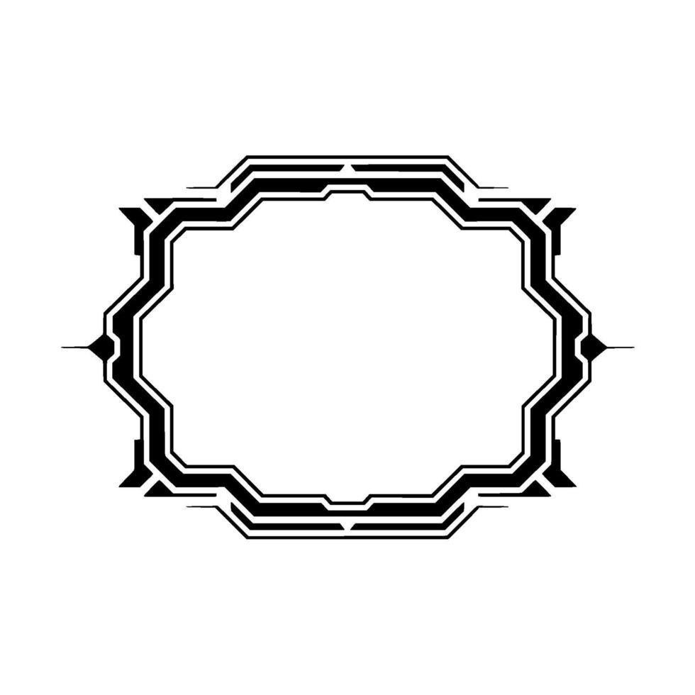 Art Deco Geometric Frame, Elegant Border - Art deco - Art deco vector