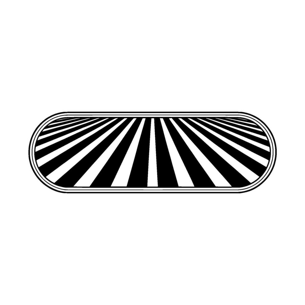 Abstract Radial Stripe, Minimalist - Ellipse vector