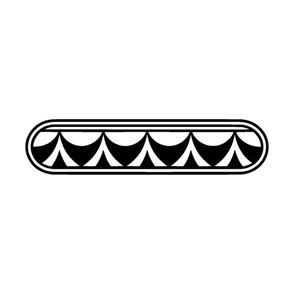 Geometric Wave, Minimalist Emblem, Modern vector