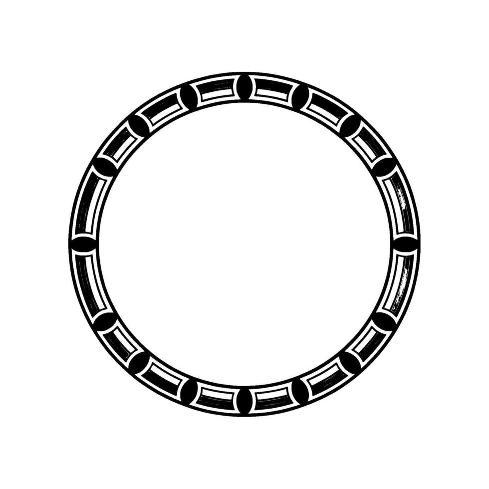Geometric Moon Ring, Minimalist, Circular Motif vector