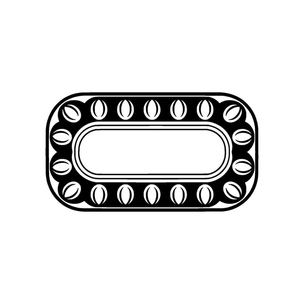 Minimalist Poker Table Illustration, Geometric vector