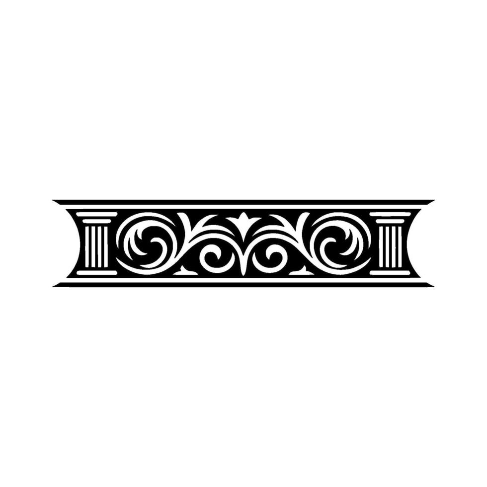 Elegant Classical Border, Intricate Ornamentation vector