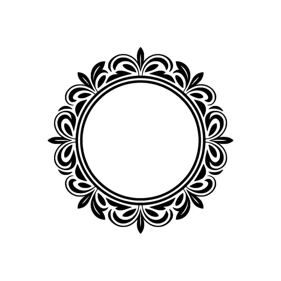 Elegant Ornamental Frame, Vintage, Minimalist Style - Ornament vector