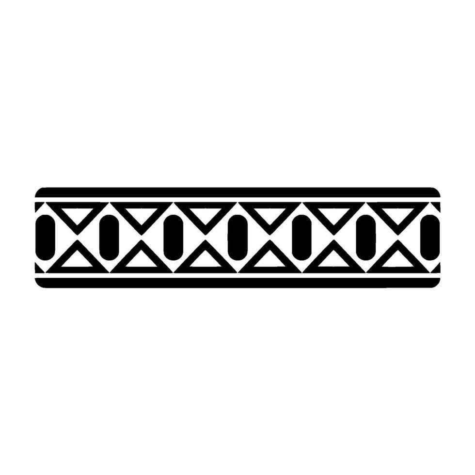 Geometric Tribal Border, Minimalist - Modern - Abstract vector