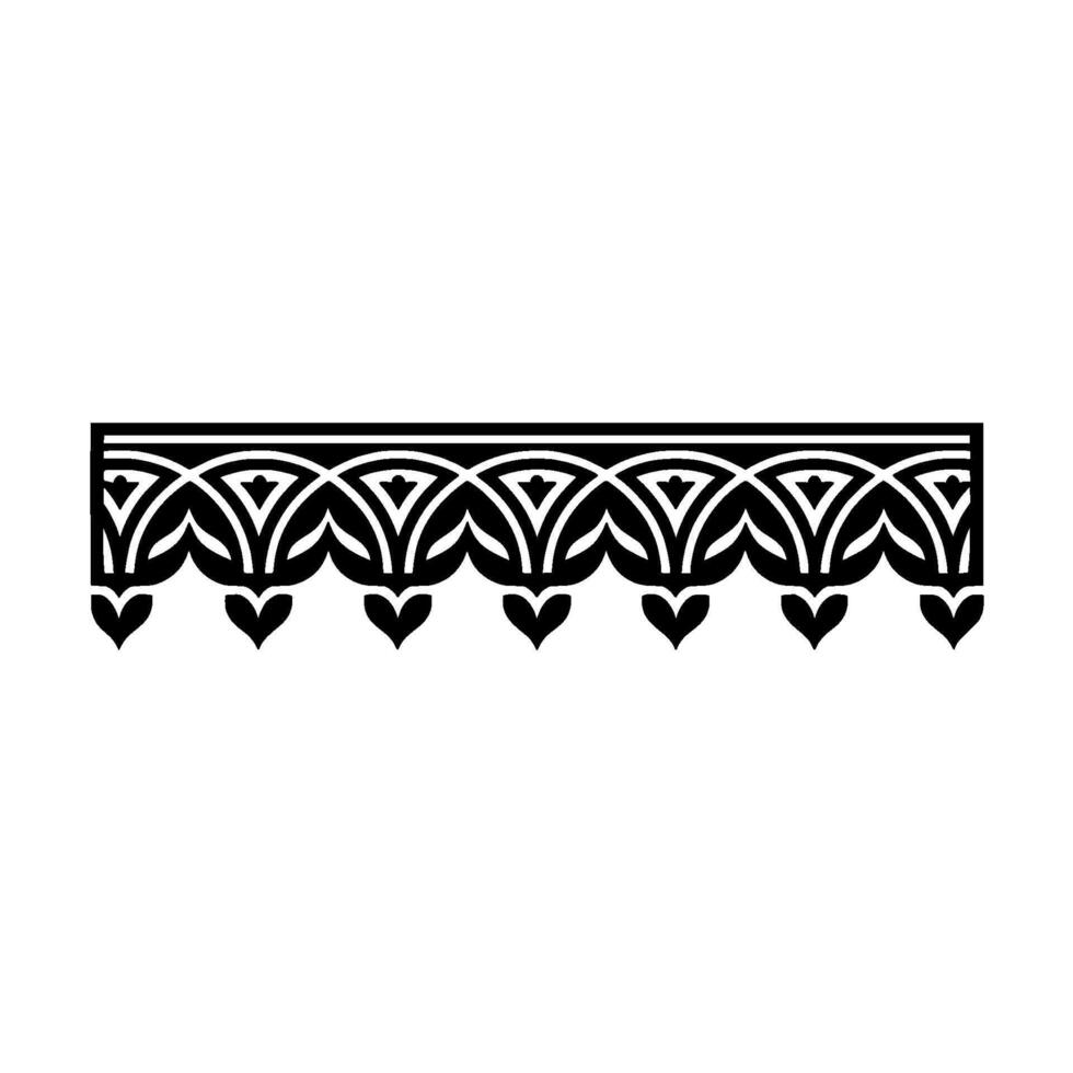 Art Nouveau Border, Stylized Floral Ornamentation - Art nouveau vector