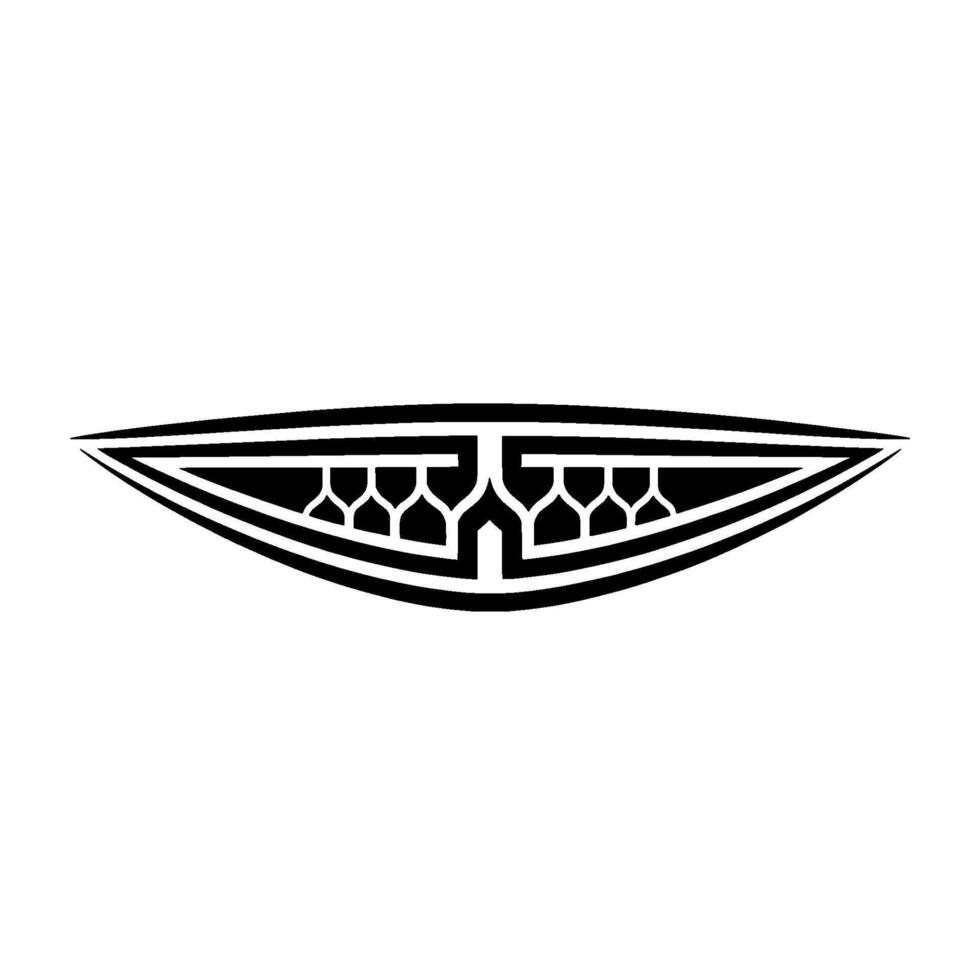 Geometric Tribal Emblem, Minimalist, Abstract Symbol vector