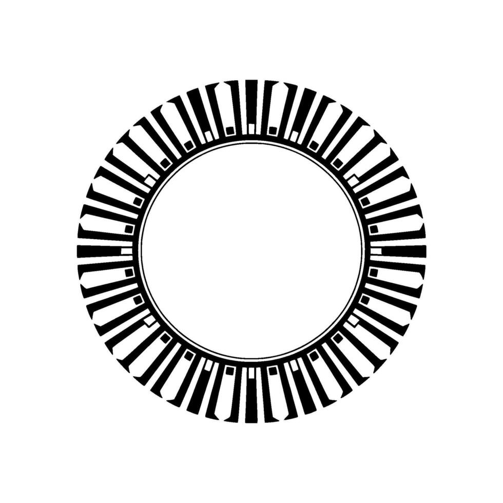 Geometric Radial Pattern, Minimalist - Abstract - Circle vector