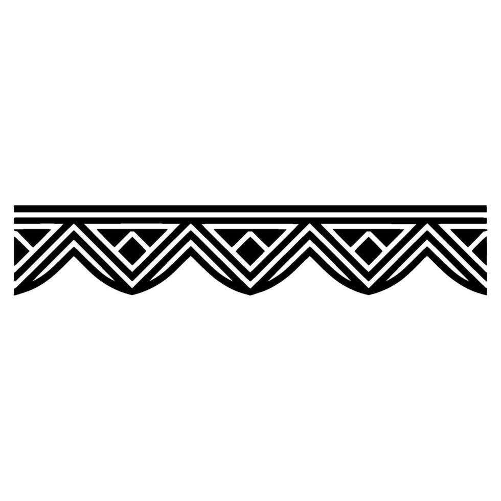 Geometric Wave Border, Art Deco Style - Art deco - Art deco vector