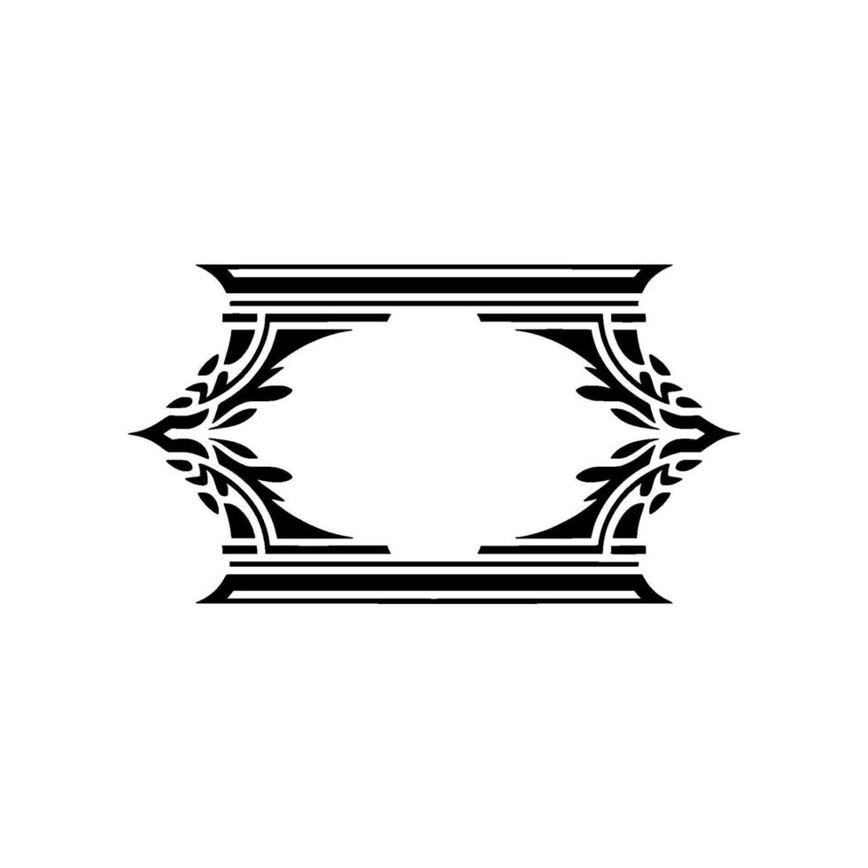 Elegant Geometric Ornament, Vintage Element vector