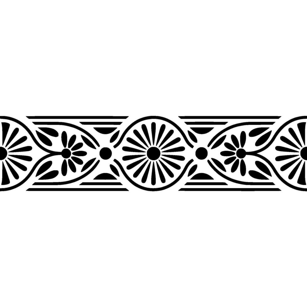Elegant Black Decorative Border, Classical vector