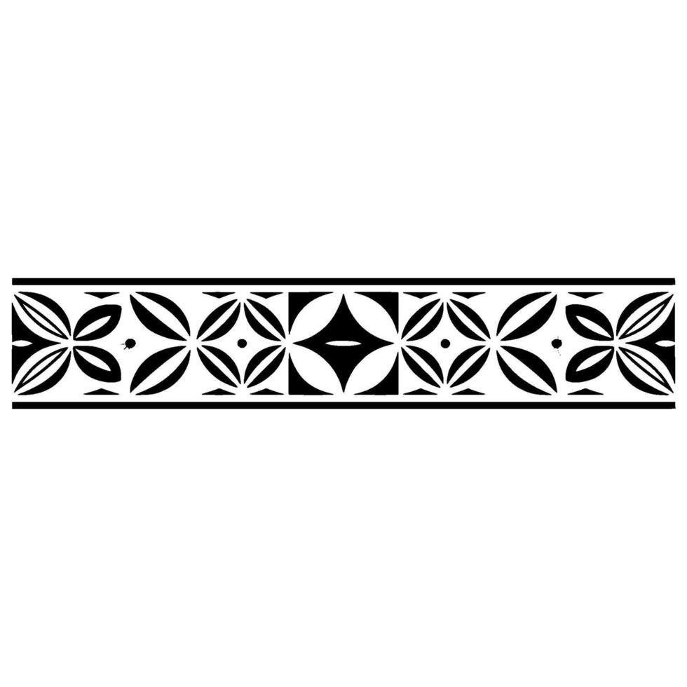 Geometric Border, Mid-Century Modern vector