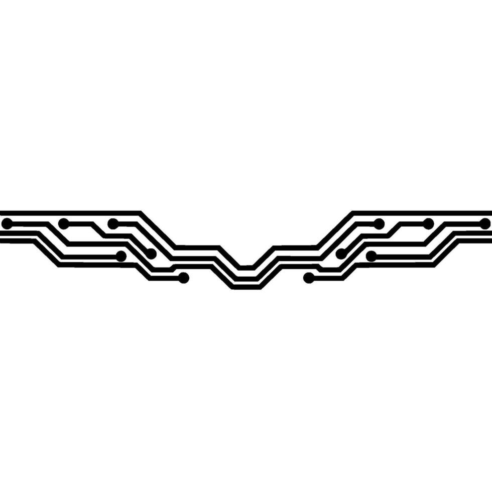Circuit Border, Digital Pathway, Modern Gradient vector