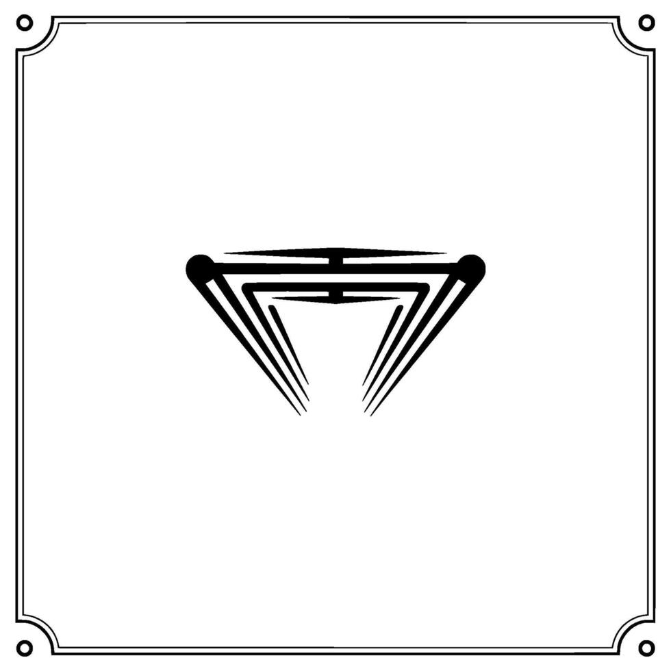 Geometric Ascent Dynamic Emblem vector