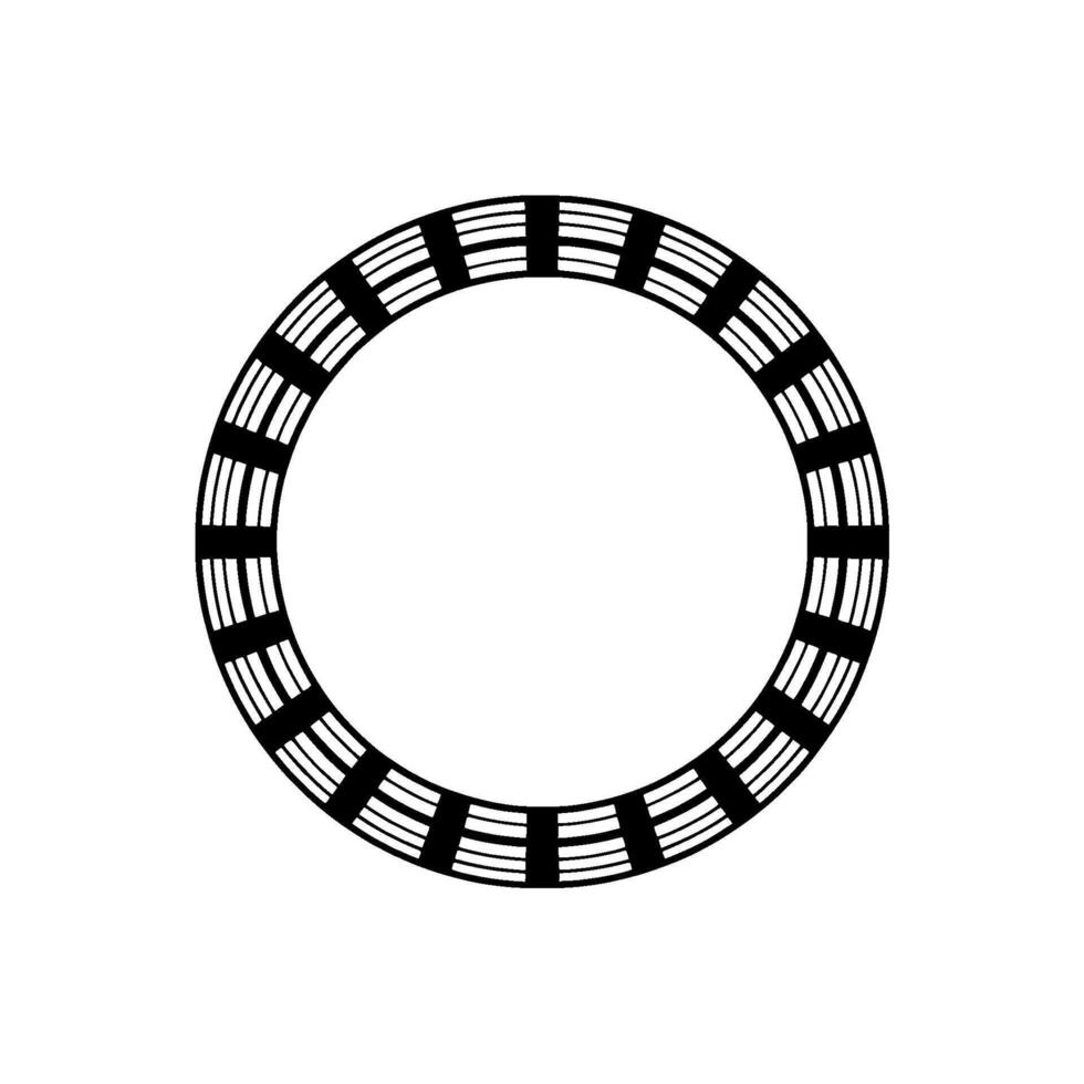 Minimalist Circular Pattern, Balanced Symmetry, Modern vector