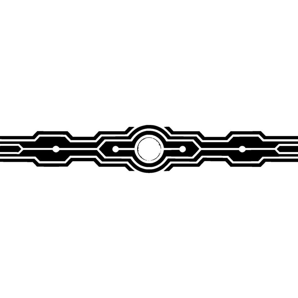 Geometric Deco Border, Subtle Glow, Minimalist vector