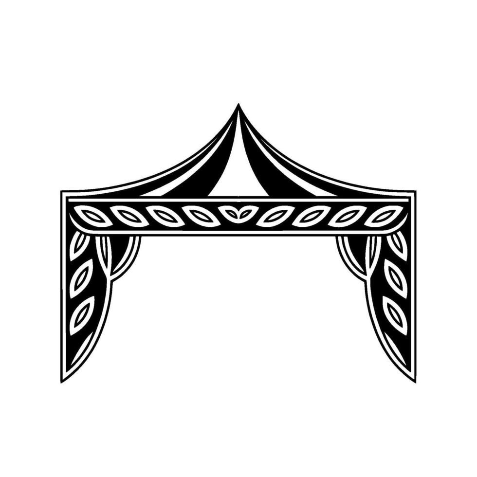 Stylized Tent Archway, Festive Celebration vector