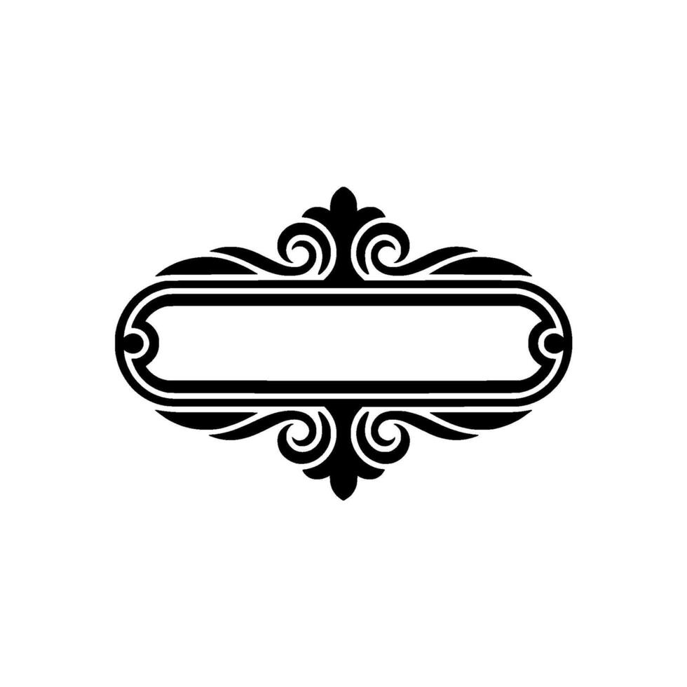 Elegant Ornamental Frame, Vintage Element - Swirls vector