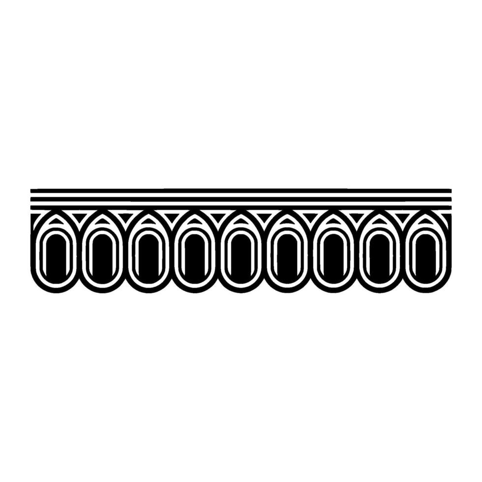 Art Deco Border Geometric Rhythm Vintage Elegance vector
