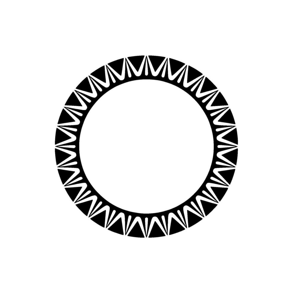 Geometric Circle Frame, Minimalist, Abstract Pattern - Modern vector