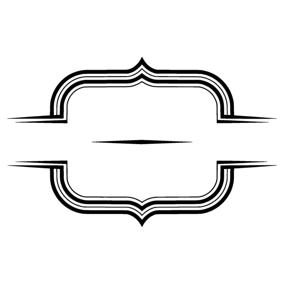 Elegant Decorative Bracket, Vintage Style, Minimalist vector