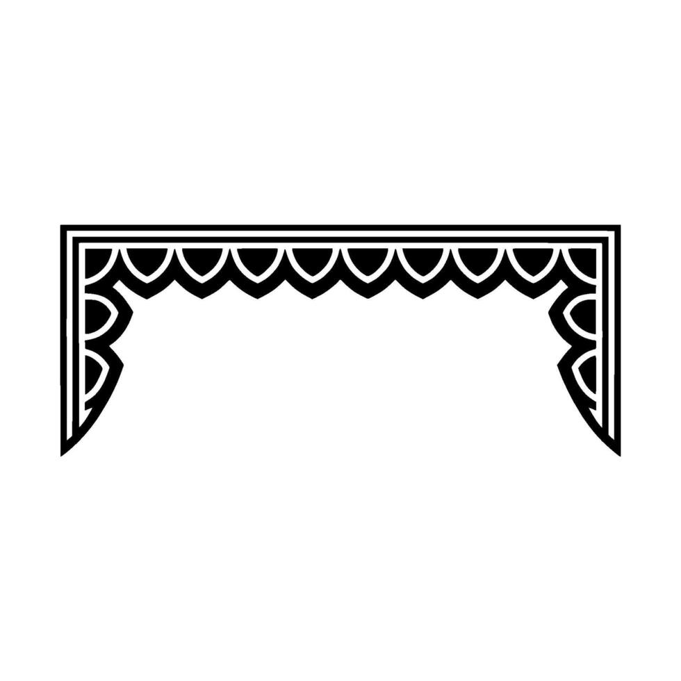 Geometric Deco Arch, Minimalist Element vector